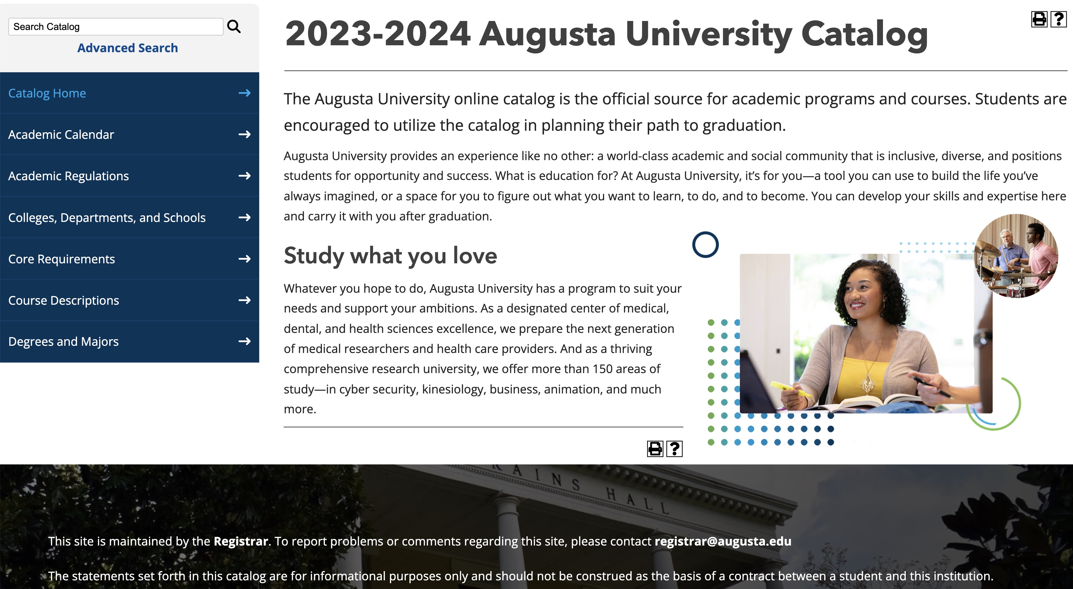 augusta university catalog 2