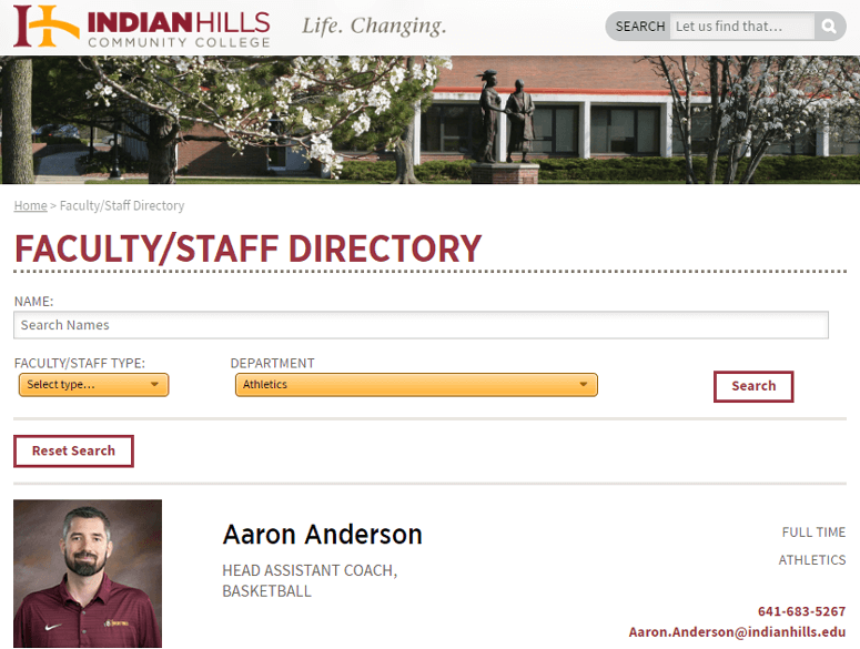 Indian Hills community college higher education directory
